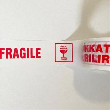 45mmx60mt "KIRILABiLiR/FRAGILE" BASKILI KOLi BANDI